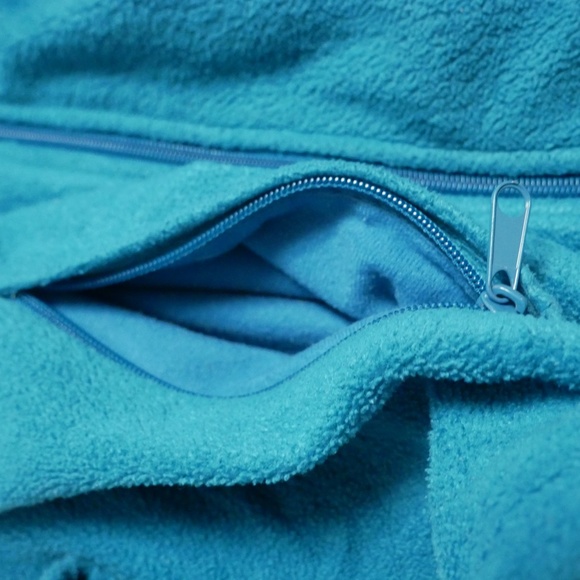 Columbia Fleece Sweater, fulll Zip,  S, w/ hoodie - Picture 5 of 13